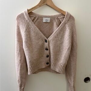 Wilfred Beige Button-Up Cardigan